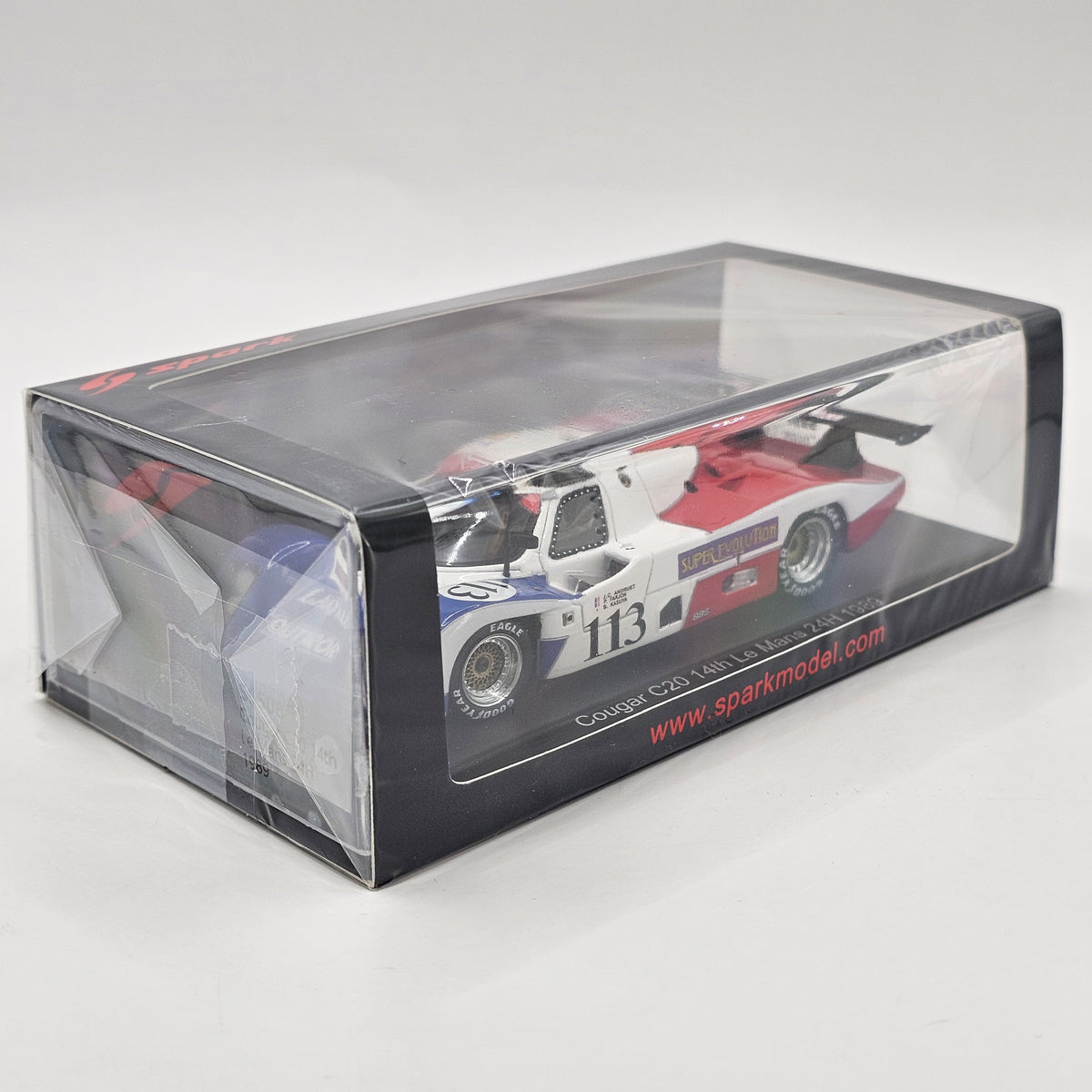 Spark Cougar C20B #113 Courage Compétition 24Hrs Le Mans 1989 1/43 Scale