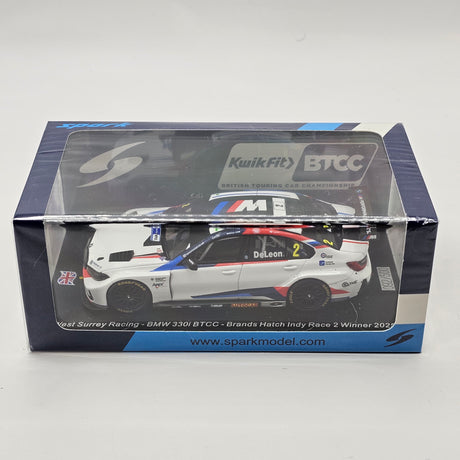Spark BMW 330i #2 Daryl DeLeon BTCC 2025 Brands Hatch Race 2 Winner 1/43 Scale UK033