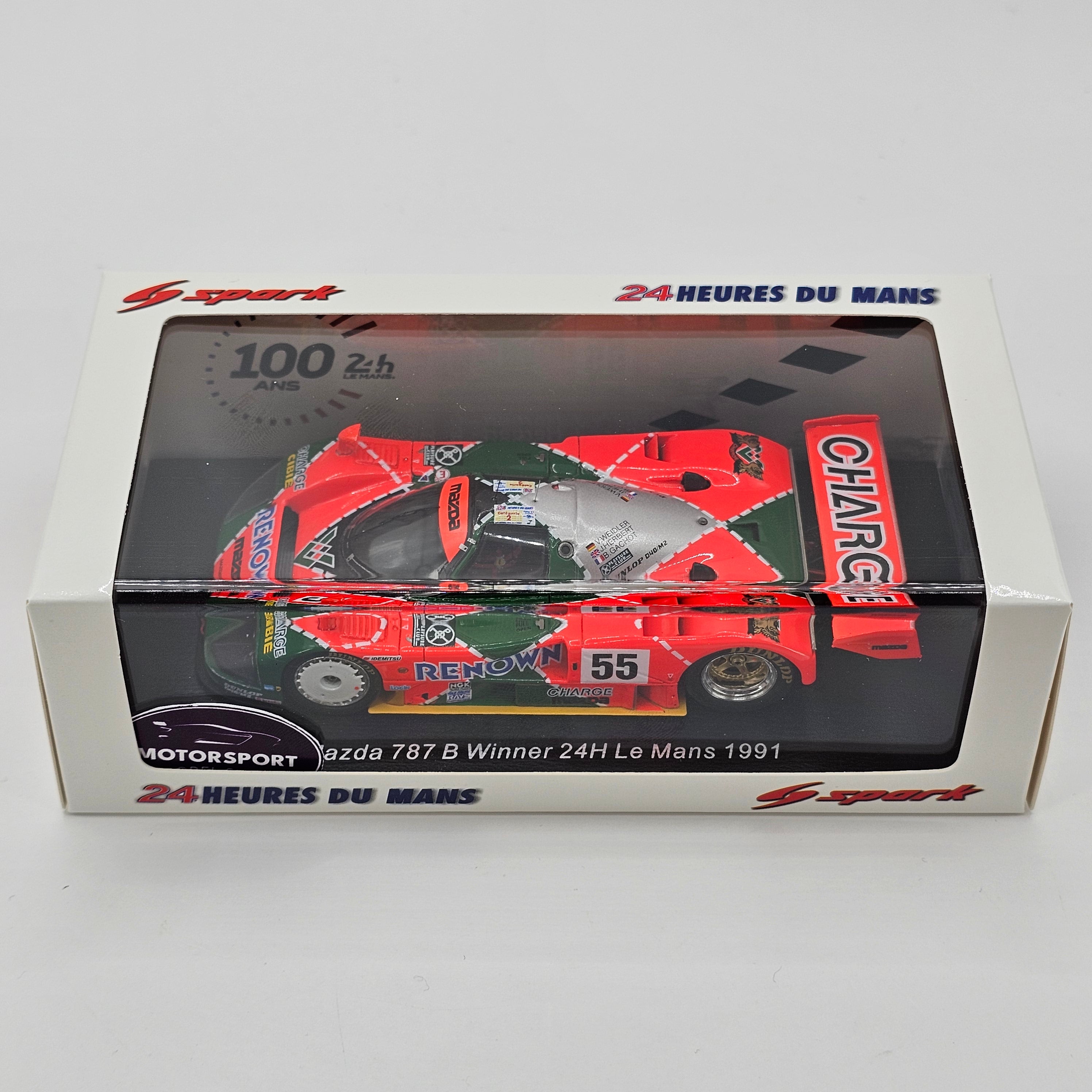 Spark Mazda 787B #55 Mazdaspeed Winner 24Hrs Le Mans 1991 1/43 Scale