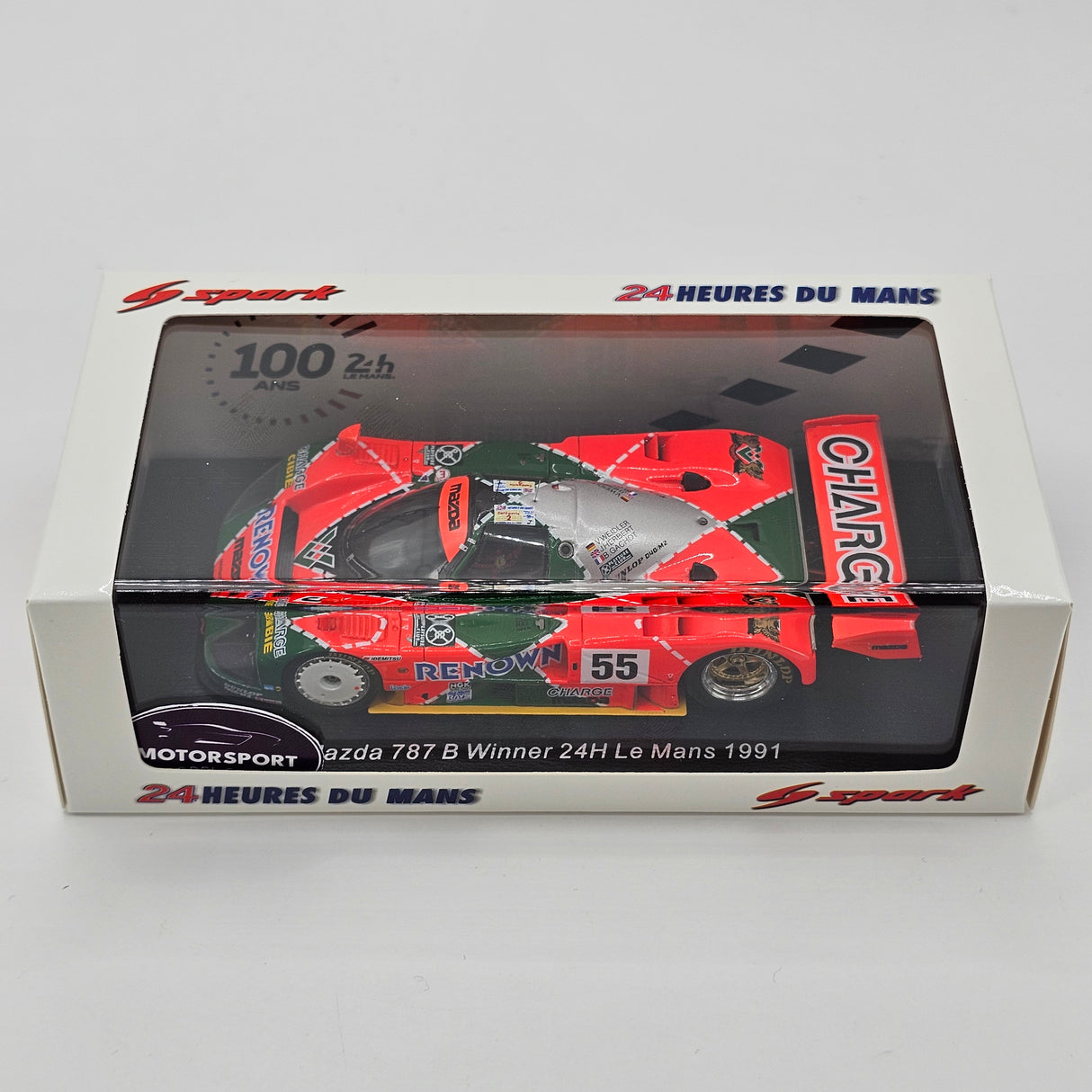 Spark Mazda 787B #55 Mazdaspeed Winner 24Hrs Le Mans 1991 1/43 Scale