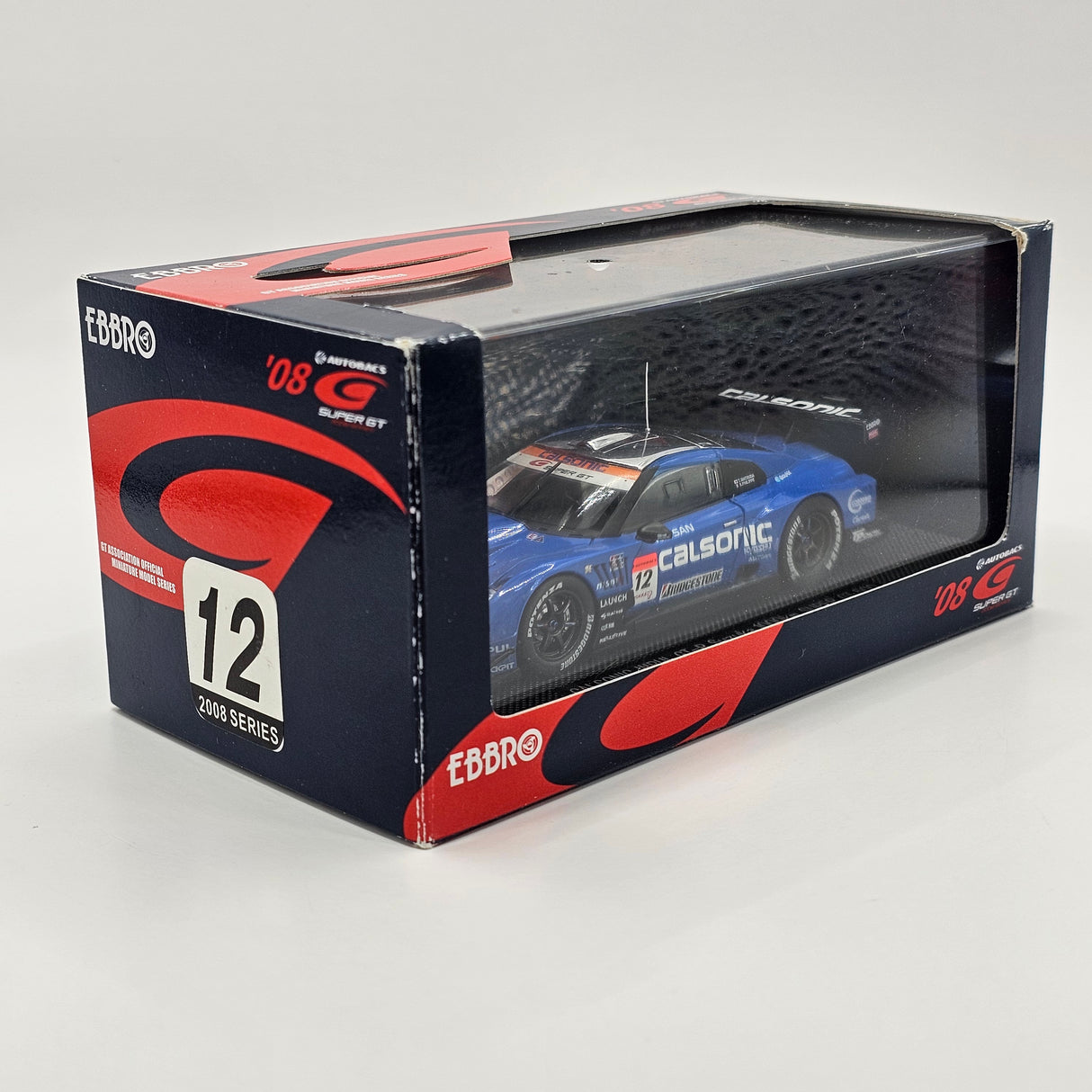 EBBRO Nissan GT-R #12 Calsonic Impul Super GT GT500 Suzuka 1000KM 2008 1/43 Scale