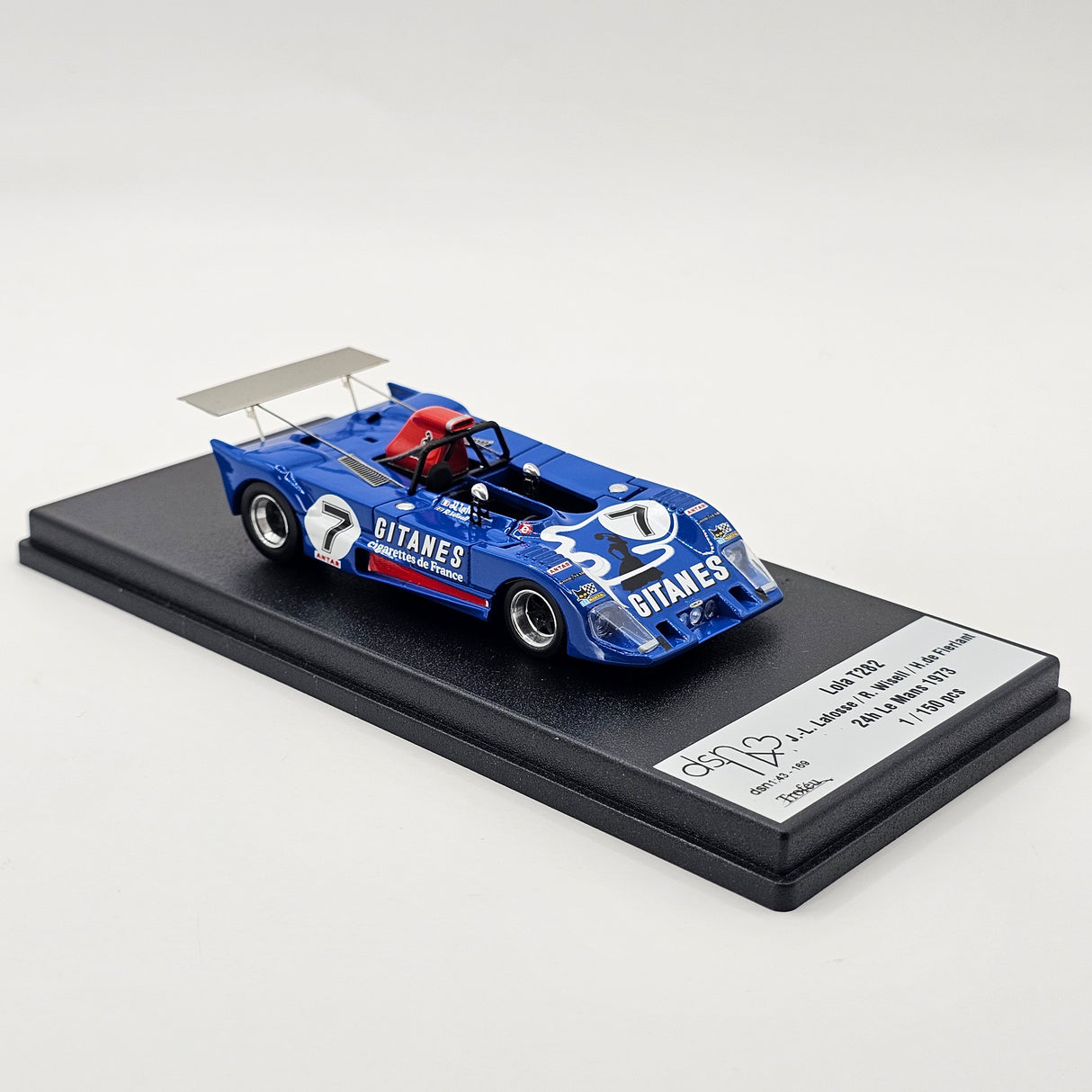 Trofeu DSN Lola T282 #7 Équipe Gitanes 24Hrs Le Mans 1973 1/43 Scale