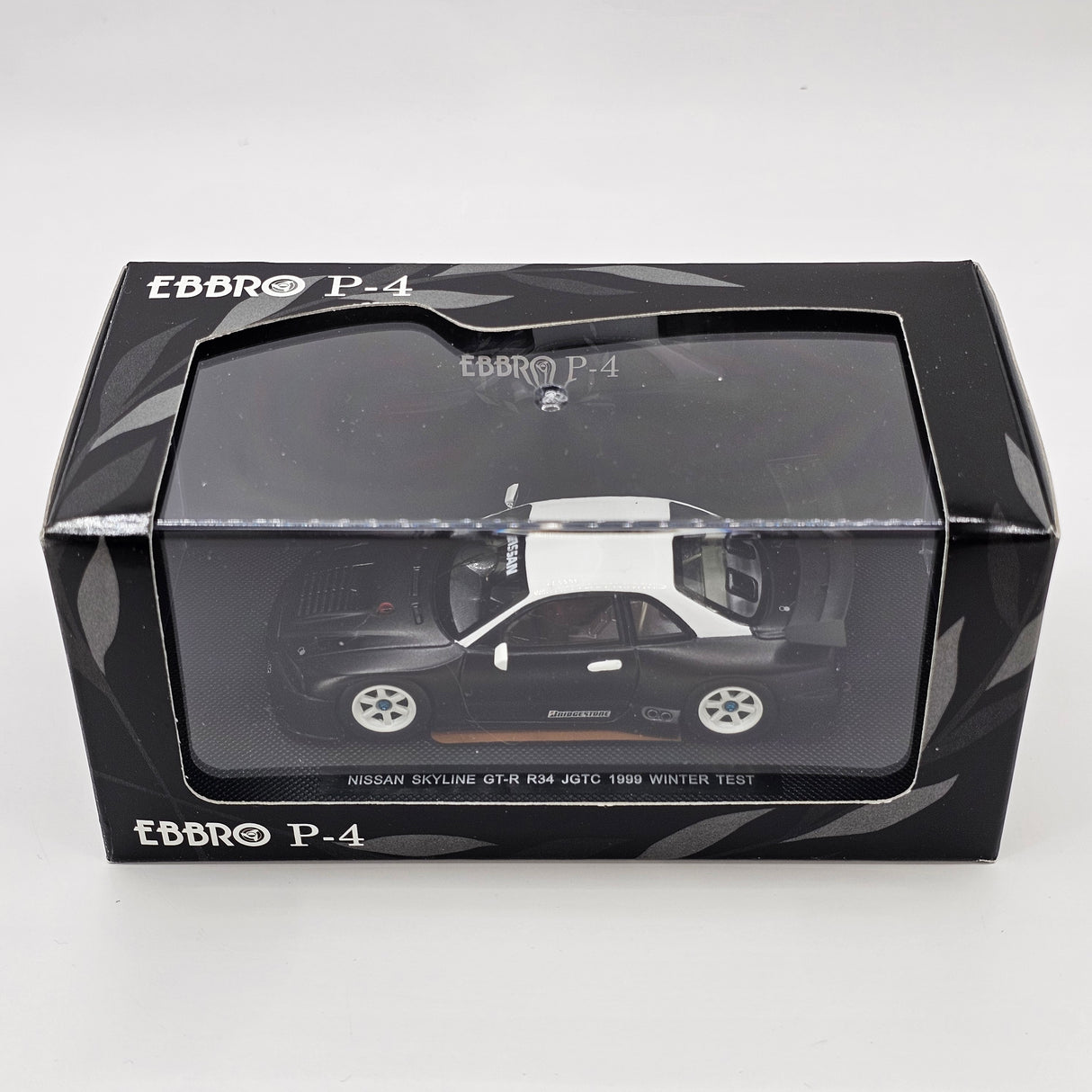 EBBRO P4 Nissan Skyline R34 GT-R NISMO JGTC GT500 1999 Test Car 1/43 Scale