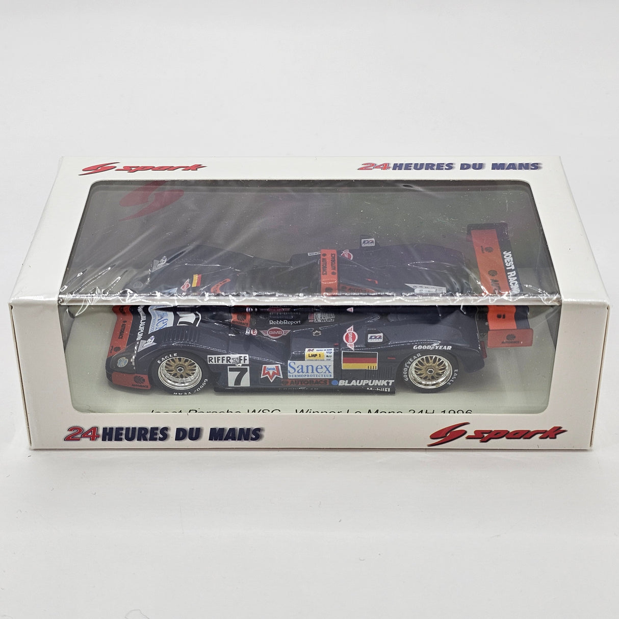 Spark TWR Porsche WSC-95 #7 Joest Racing 24Hrs Le Mans 1996 Winner 1/43 Scale