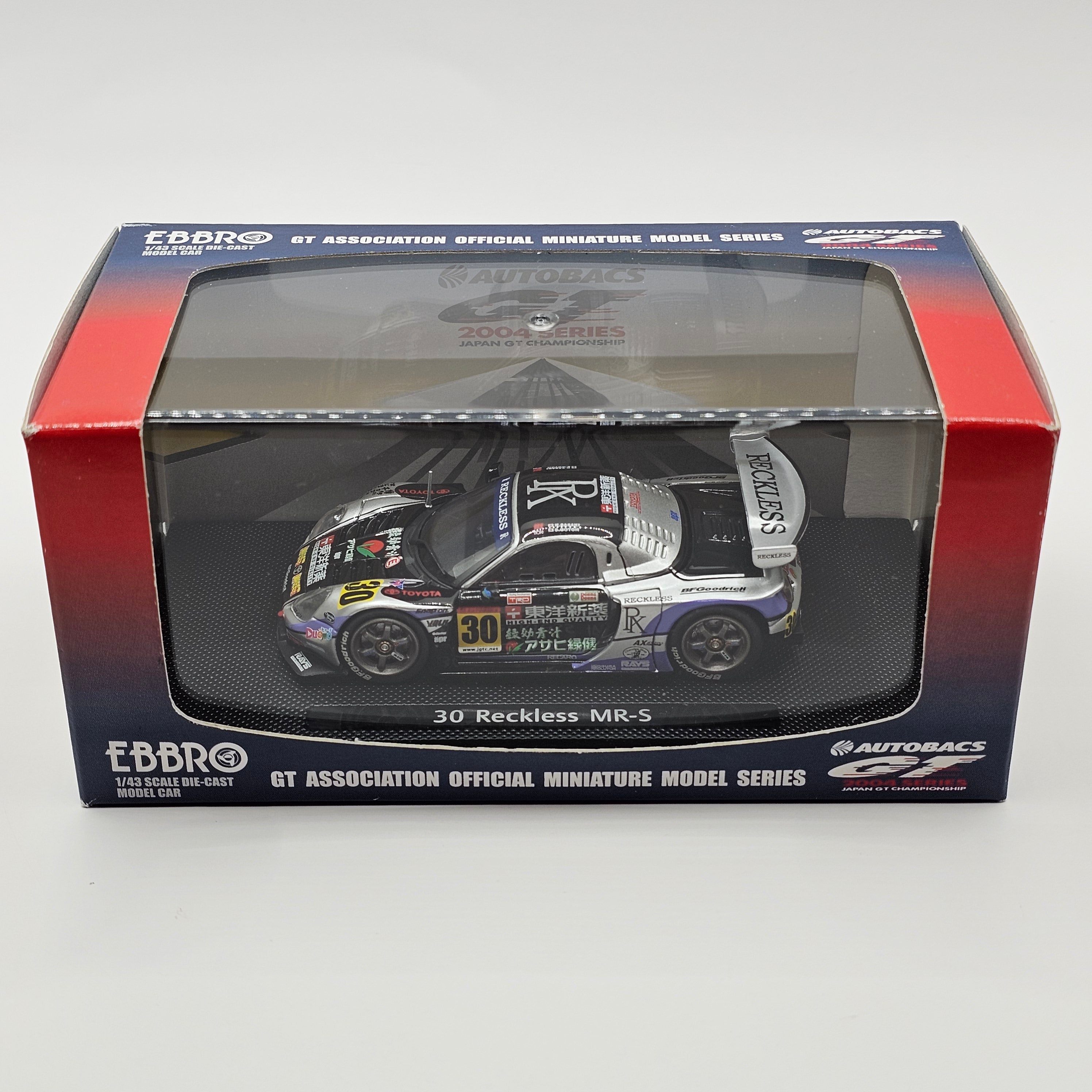 EBBRO Toyota MR-S #30 Team Reckless JGTC GT300 2004 1/43 Scale