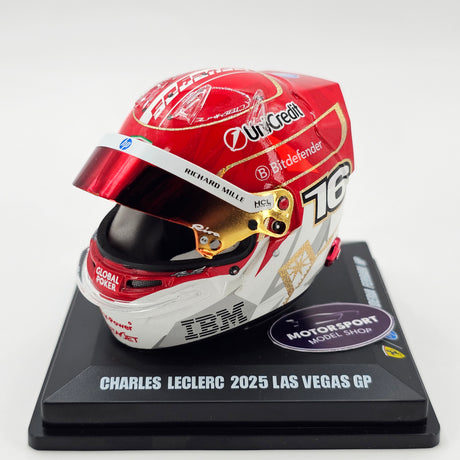 Looksmart Charles Leclerc Las Vegas GP 2025 Scuderia Ferrari HP 1/5 Scale Helmet LSHEL026