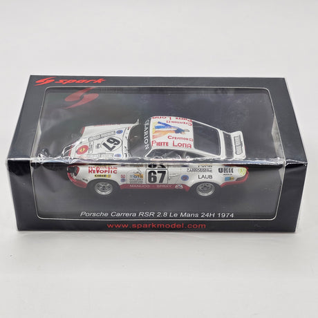 Spark Porsche 911 Carrera RSR #67 Porsche Club Romand 24Hrs Le Mans 1974 1/43 Scale