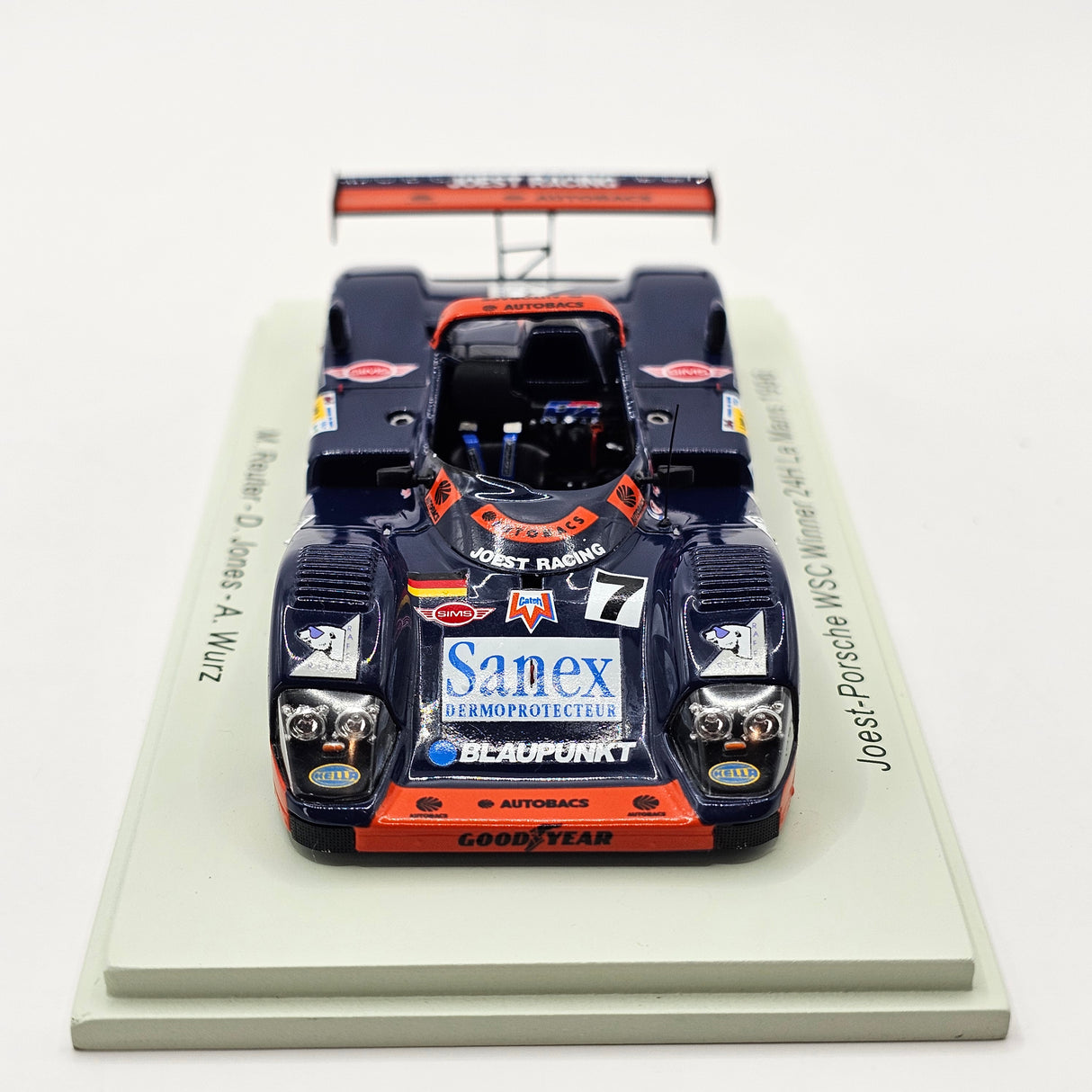 Spark TWR-Porsche WSC95 #7 Joest Racing Winner 24Hrs Le Mans 1996 1/43 Scale