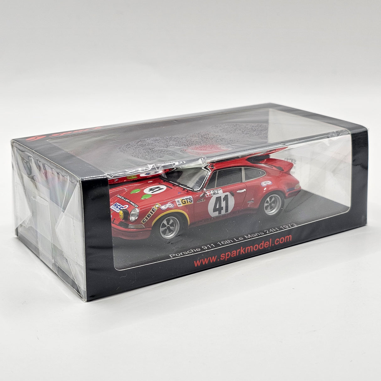 Spark Porsche Carrera RSR 2.8 #41 Schiller Racing Le Mans 24H 1973 1/43 Scale