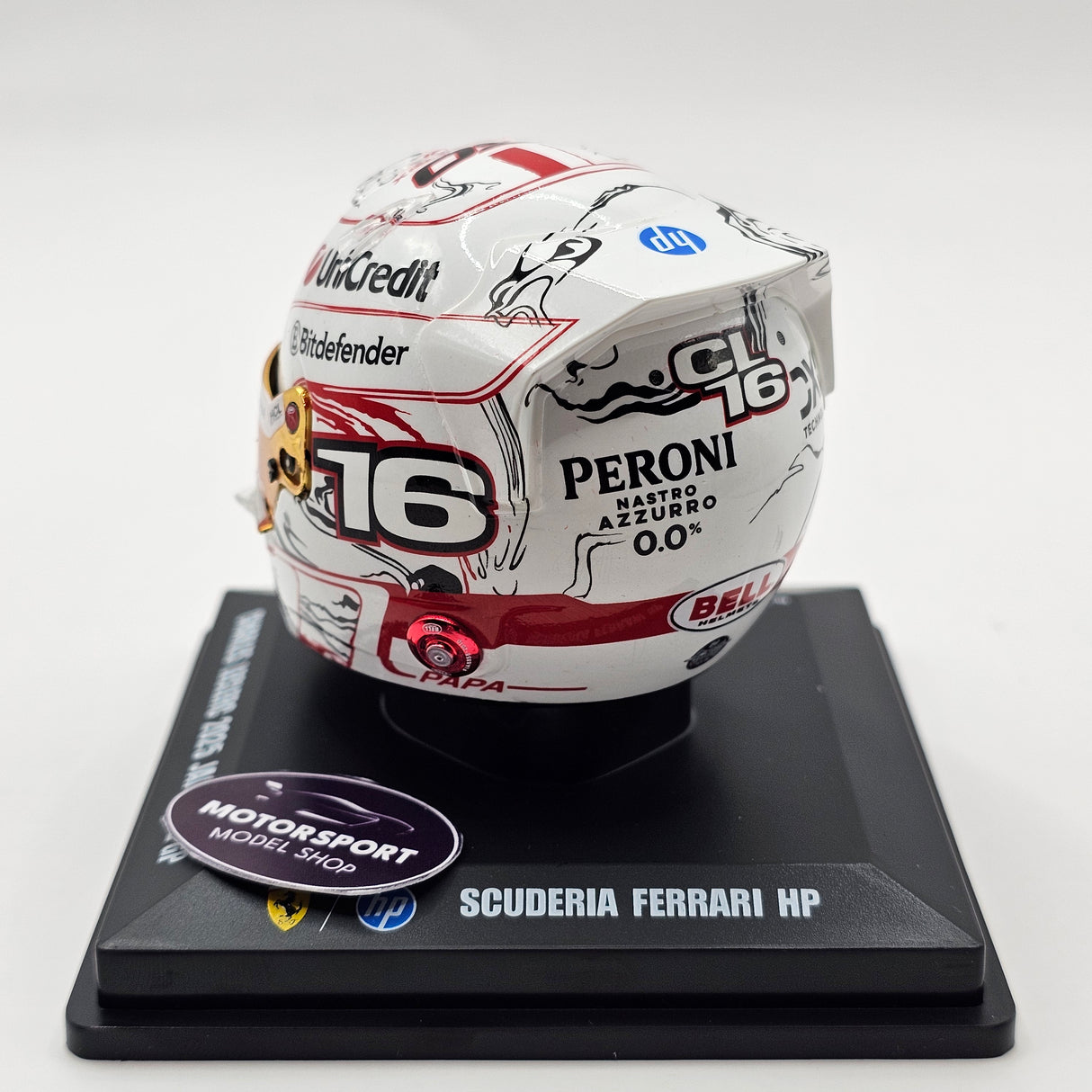 Looksmart Charles Leclerc Scuderia Ferrari HP Japan GP 2025 150th GP 1/5 Scale Helmet LSHEL012