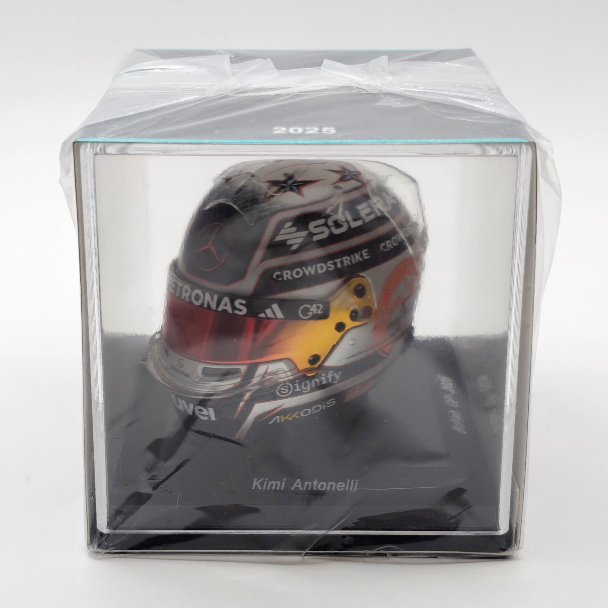 Spark Kimi Antonelli Mercedes Petronas Team British F1 GP 2025 Helmet 1/5 Scale