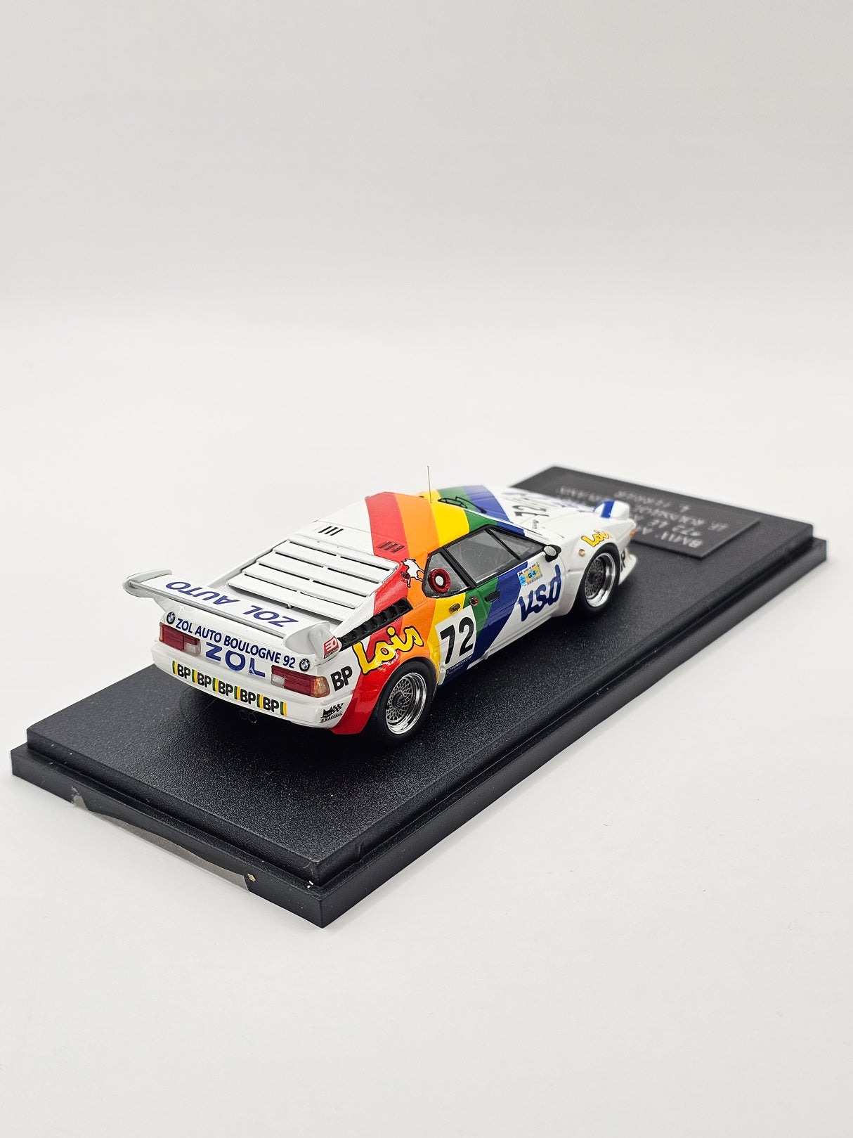 Spark BMW M1 #72 BMW Zol'Auto 24Hrs Le Mans 1981 1/43 Scale S6405