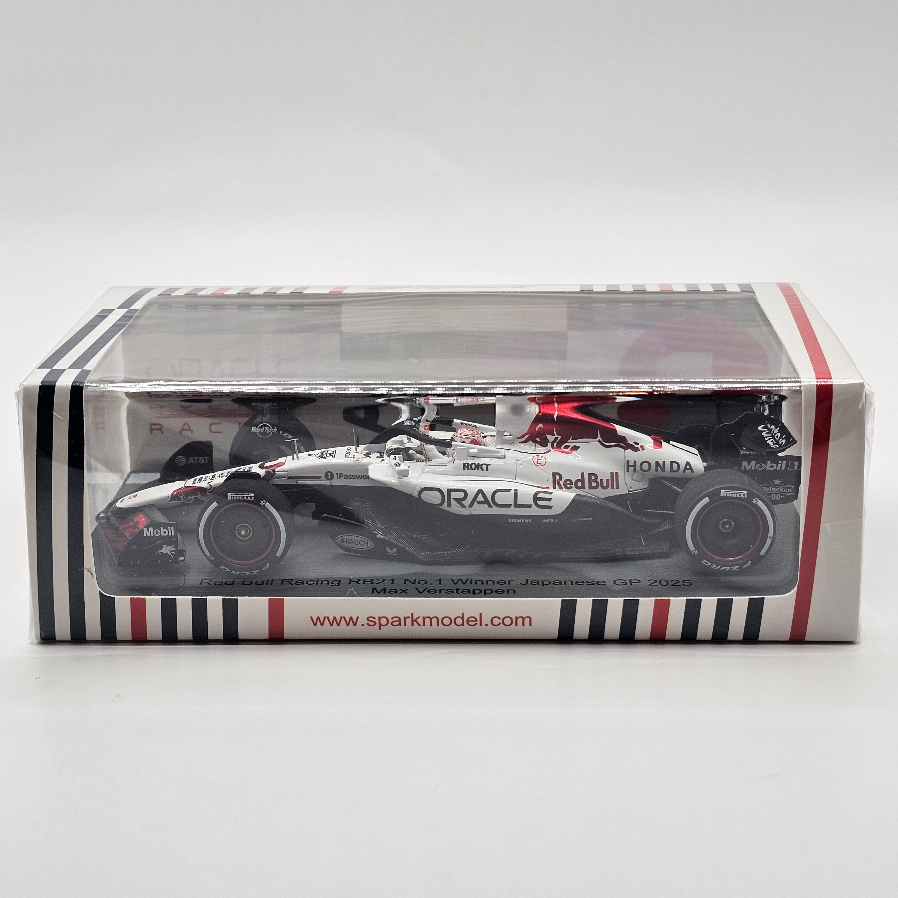 Spark Red Bull Racing RB21 #1 Max Verstappen Japanese GP 2025 Winner (