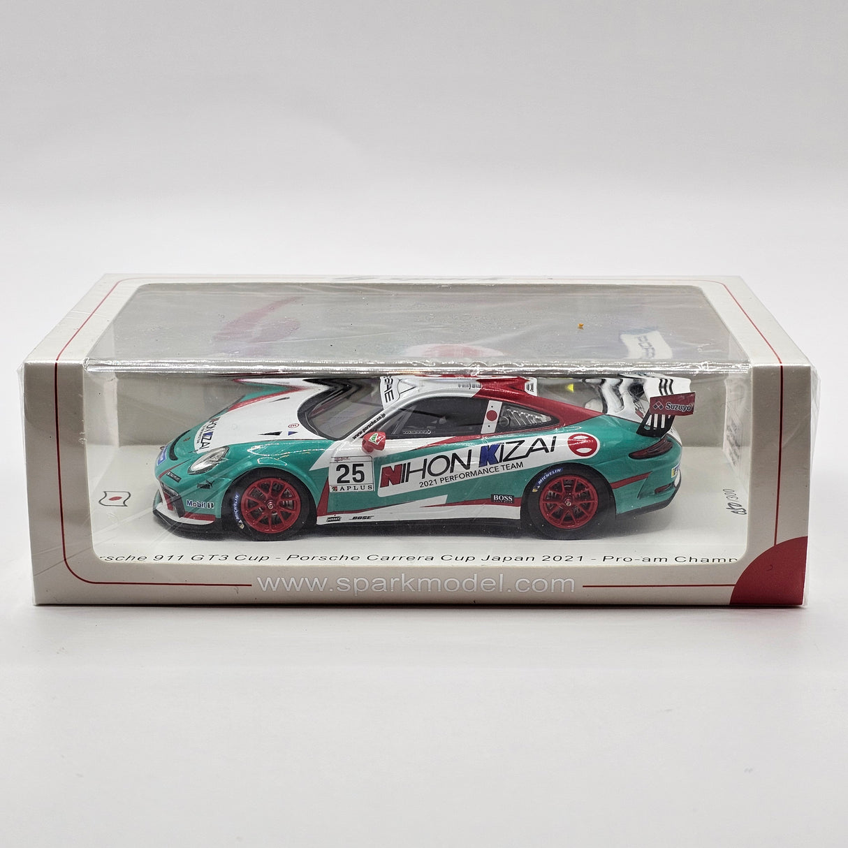 Spark Porsche 911 GT3 Cup #25 Kiyoshi Uchiyama Pro-Am Winner Porsche Carrera Cup 2021 1/43 Scale