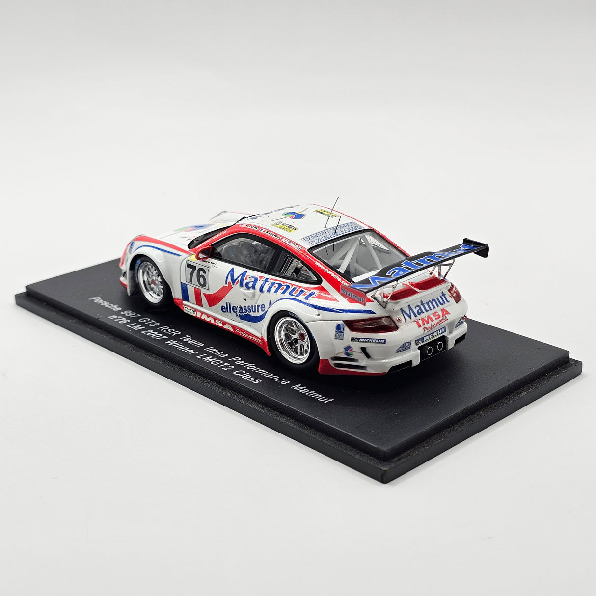 Spark Porsche 997 GT3-RSR #76 IMSA Performance Matmut 24Hrs Le Mans 2007 1/43 Scale