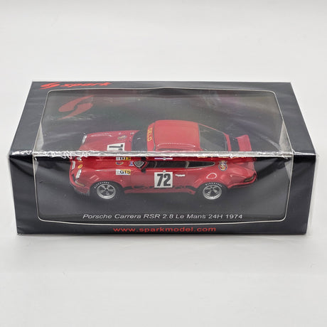 Spark Porsche Carrera 2.8 RSR #72 Polifac Gelo Racing Team 24Hrs Le Mans 1974 1/43 Scale S9796