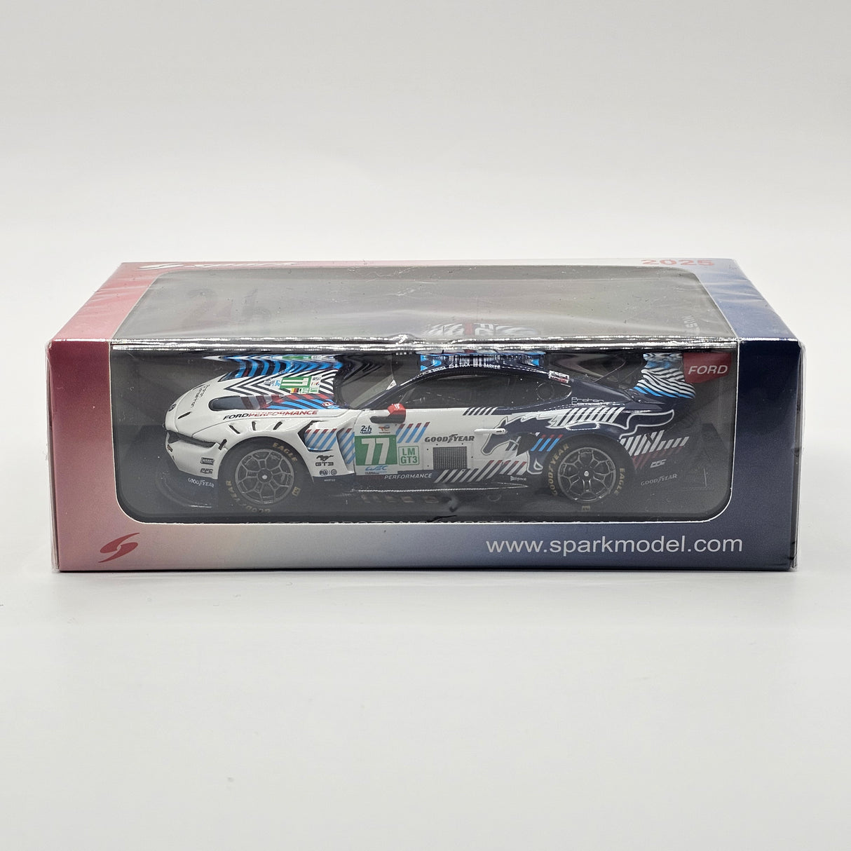 Spark Ford Mustang LMGT3 #77 Proton Competition 24 Hours of Le Mans 2025 1/43 Scale S9299