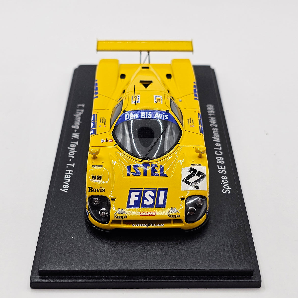 Spark Spice SE 89C #22 Spice Engineering 24Hrs Le Mans 1989 1/43 Scale S6806