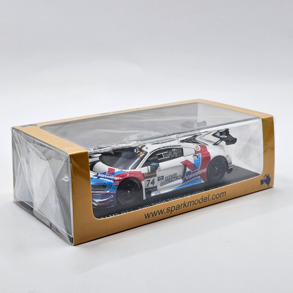 Spark Audi R8 LMS GT3 #74 Audi Sport Team Valvoline 12Hrs Bathurst 2022 1/43 Scale