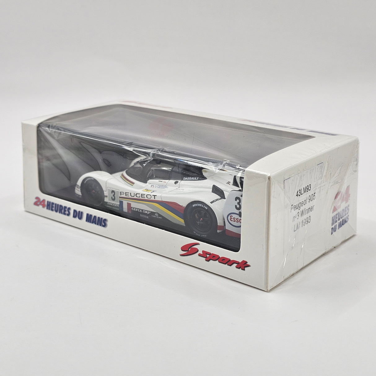 Spark Peugeot 905 Evo 1C #3 Peugeot Talbot Sport 24Hrs Le Mans 1993 Winner 1/43 Scale