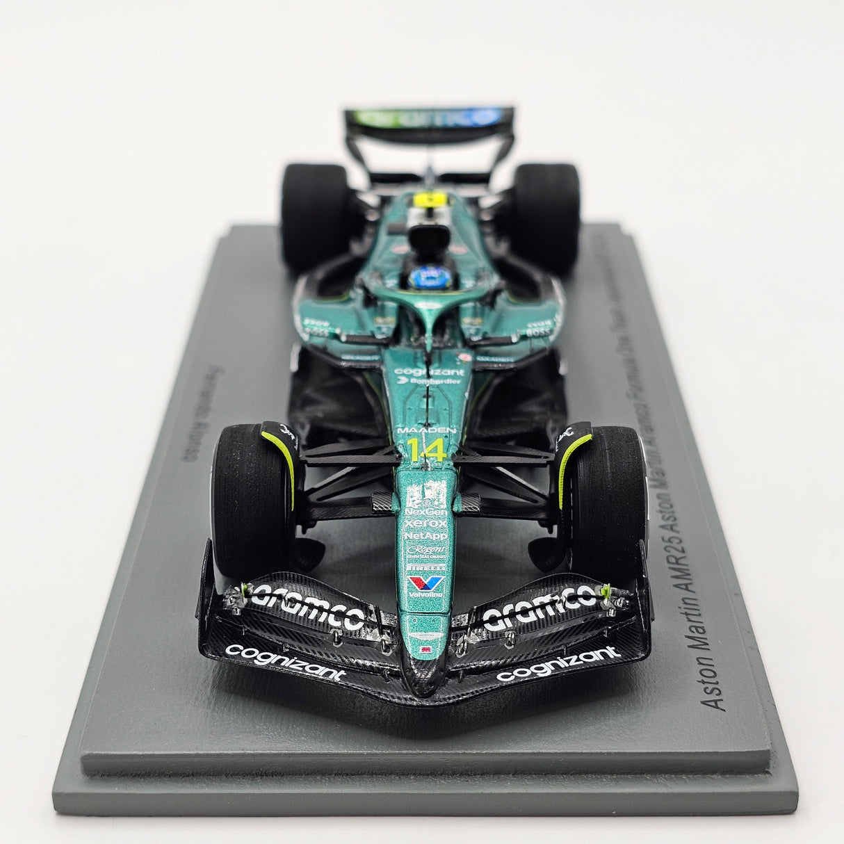Spark Aston Martin AMR25 #14 Fernando Alonso Japanese GP 2025 1/43 Scale