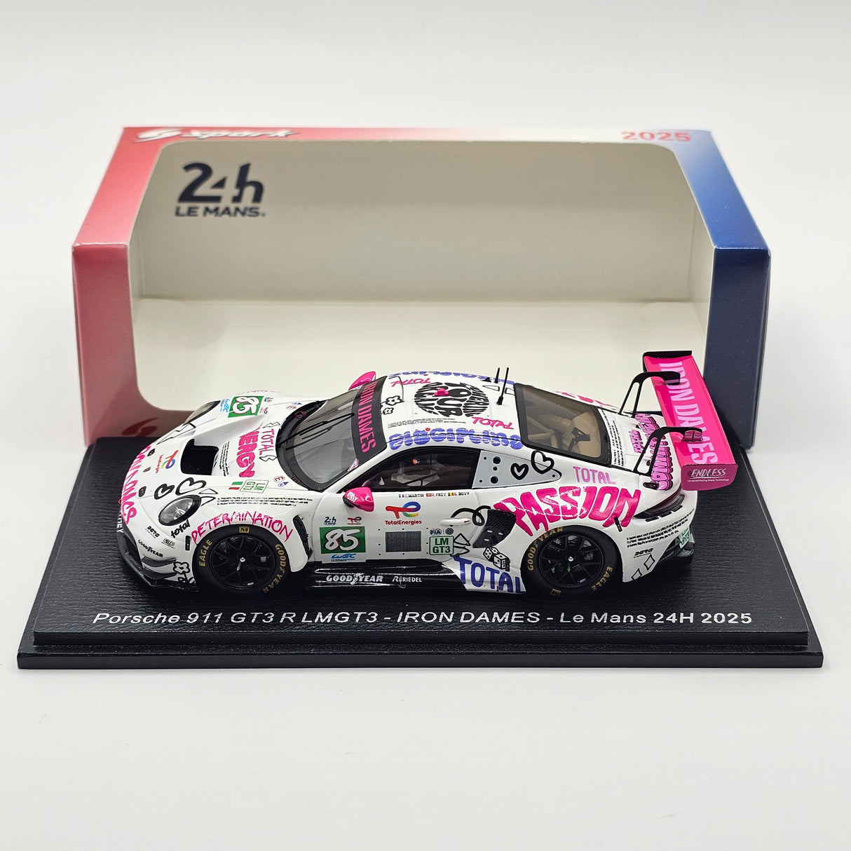 Spark Porsche 911 GT3 R LMGT3 #85 Iron Dames 24 Hours of Le Mans 2025 1/43 Scale S9302