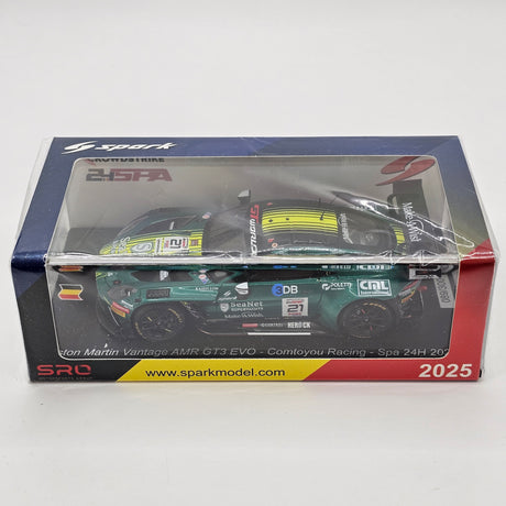 Spark Aston Martin Vantage AMR GT3 EVO #21 Comtoyou Racing 24Hrs Spa 2025 1/43 Scale