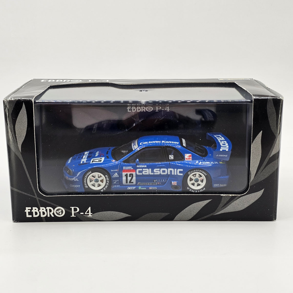 EBBRO P-4 Nissan Skyline R34 GT-R #12 Calsonic JGTC GT500 2001 1/43 Scale