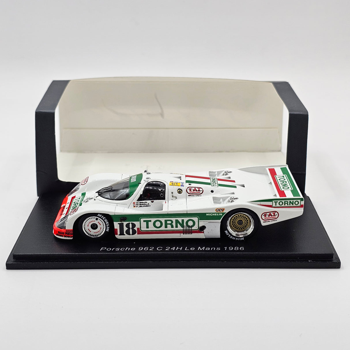 Spark Porsche 962C #18 Brun Motorsport 24Hrs Le Mans 1986 1/43 Scale S9871