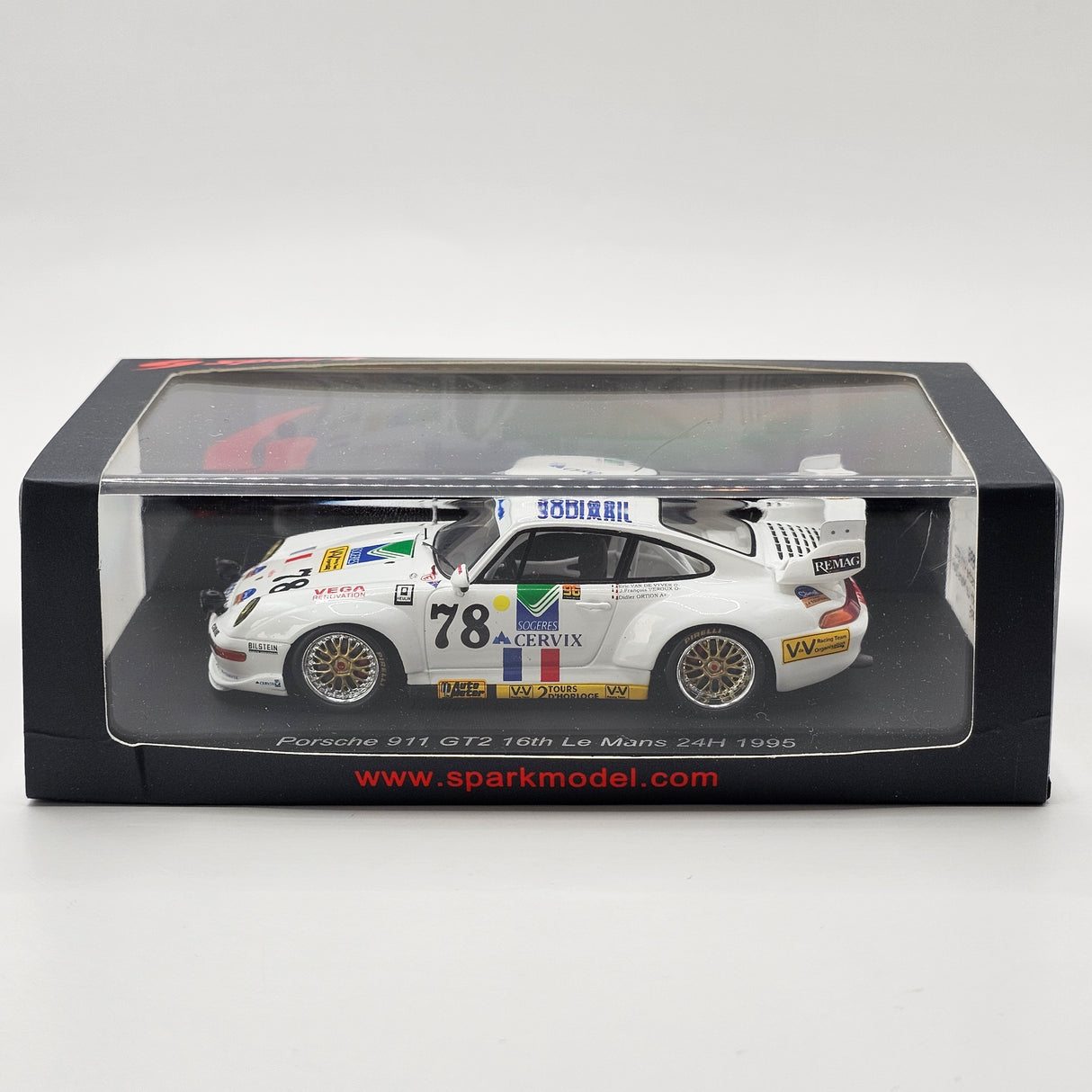 Spark Porsche 911 GT2 #78 Jean-François Veroux Le Mans 24H 1995 1/43 Scale S9898
