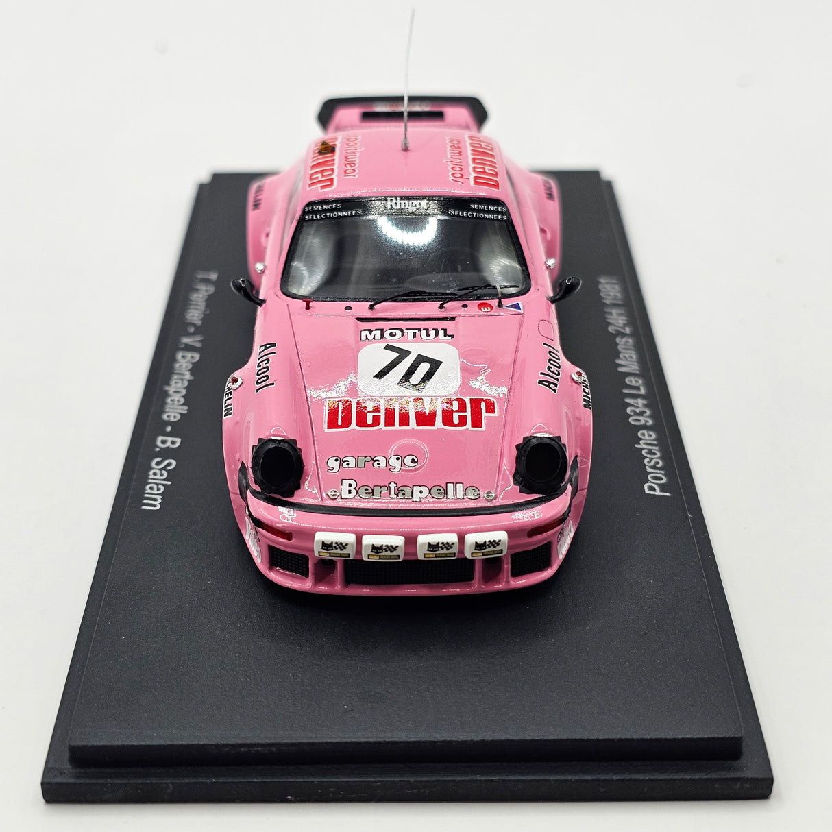 Spark Porsche 934 #70 T. Perrier 24Hrs Le Mans 1981 1/43 Scale S9846