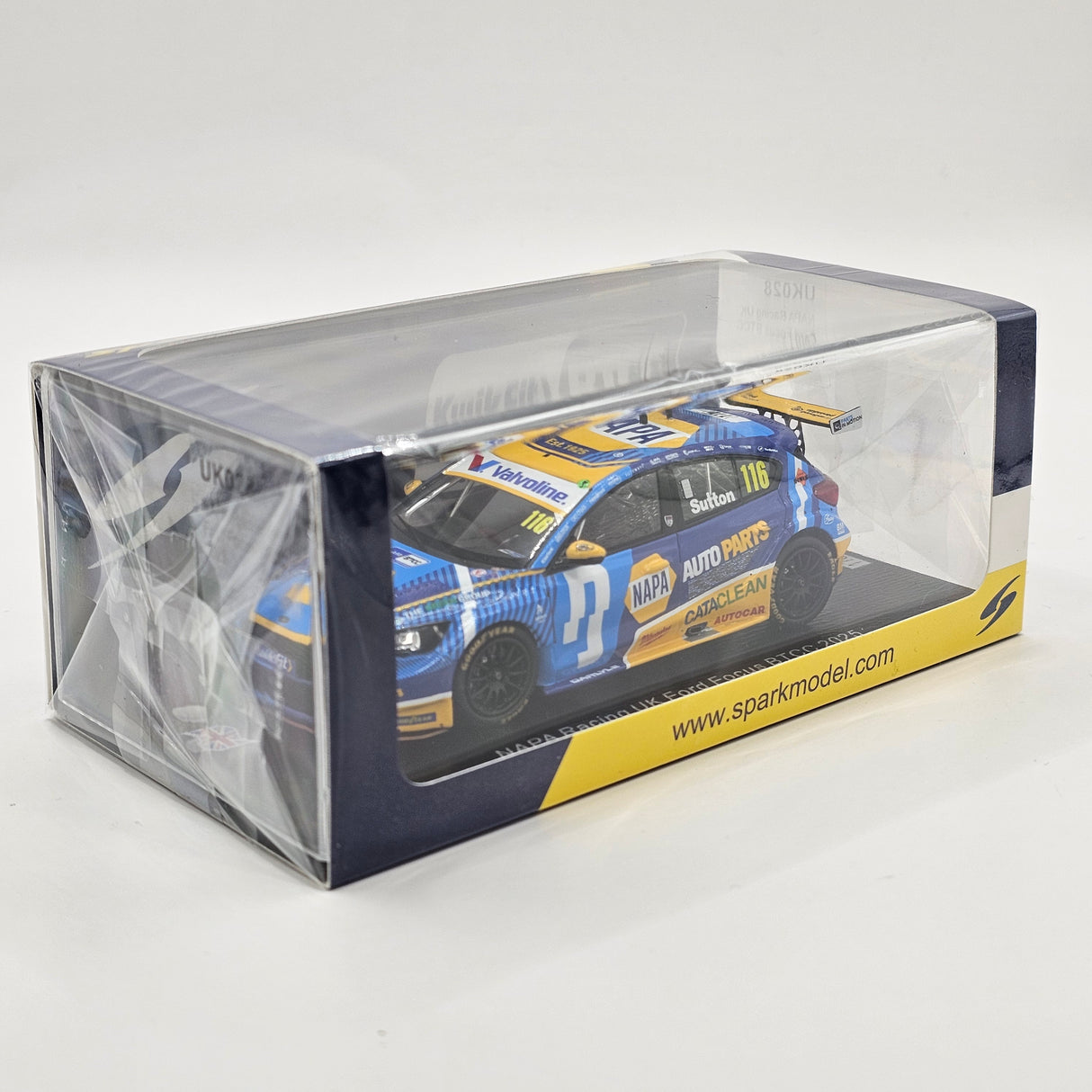 Spark Ford Focus #116 Ashley Sutton BTCC 2025 Knockhill 1/43 Scale UK028