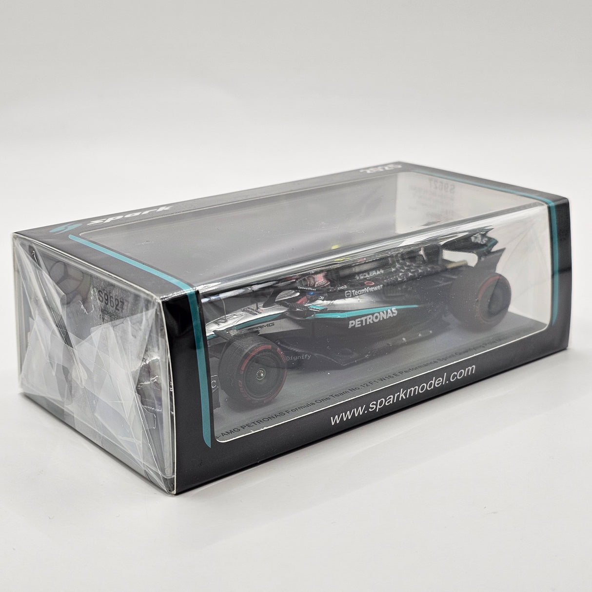 Spark Mercedes W16 #12 Kimi Antonelli Sprint Qualifying Pole Miami GP 2025 1/43 Scale S9627