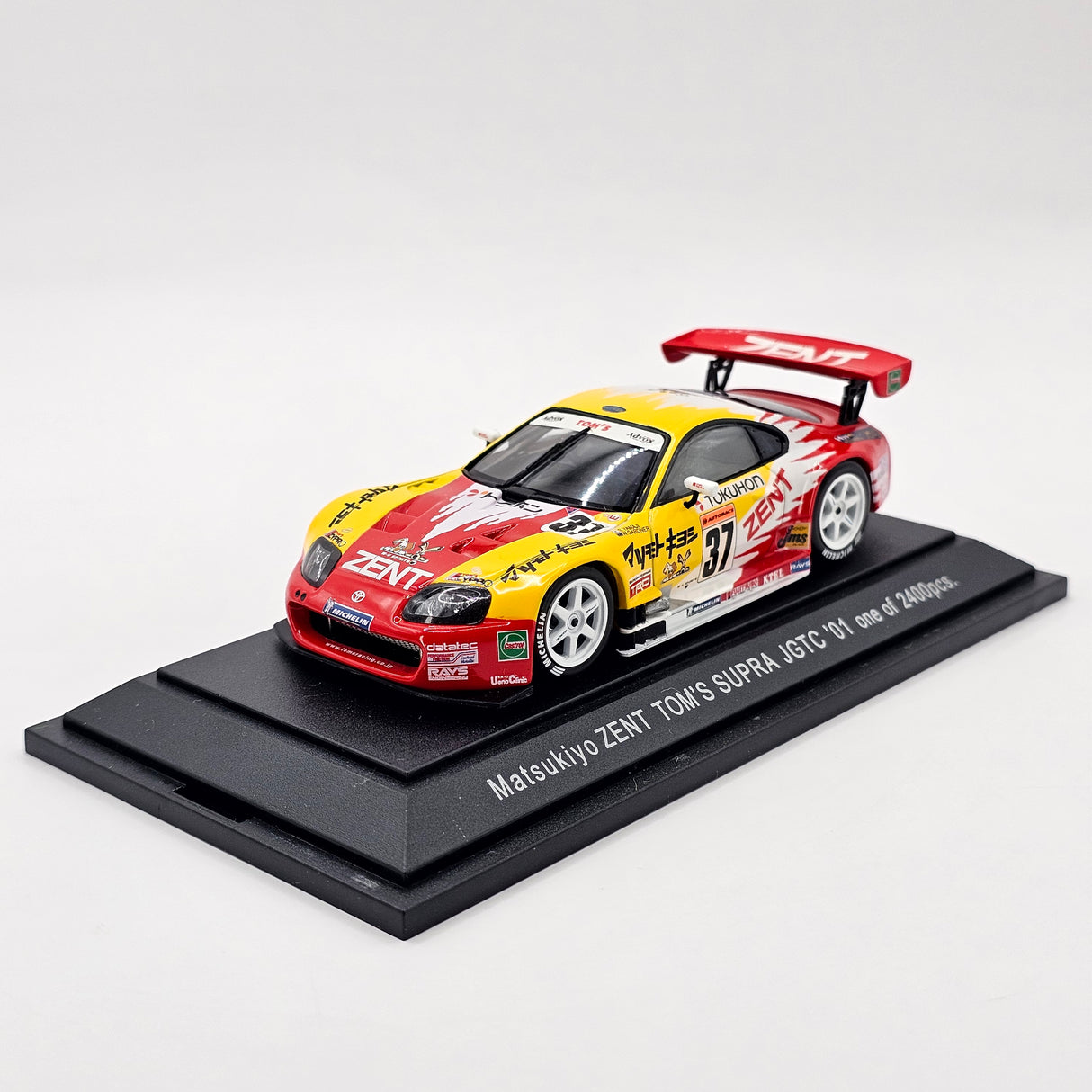 EBBRO Toyota Supra GT500 #37 Zent Toyota Team TOM'S JGTC 2001 1/43 Scale