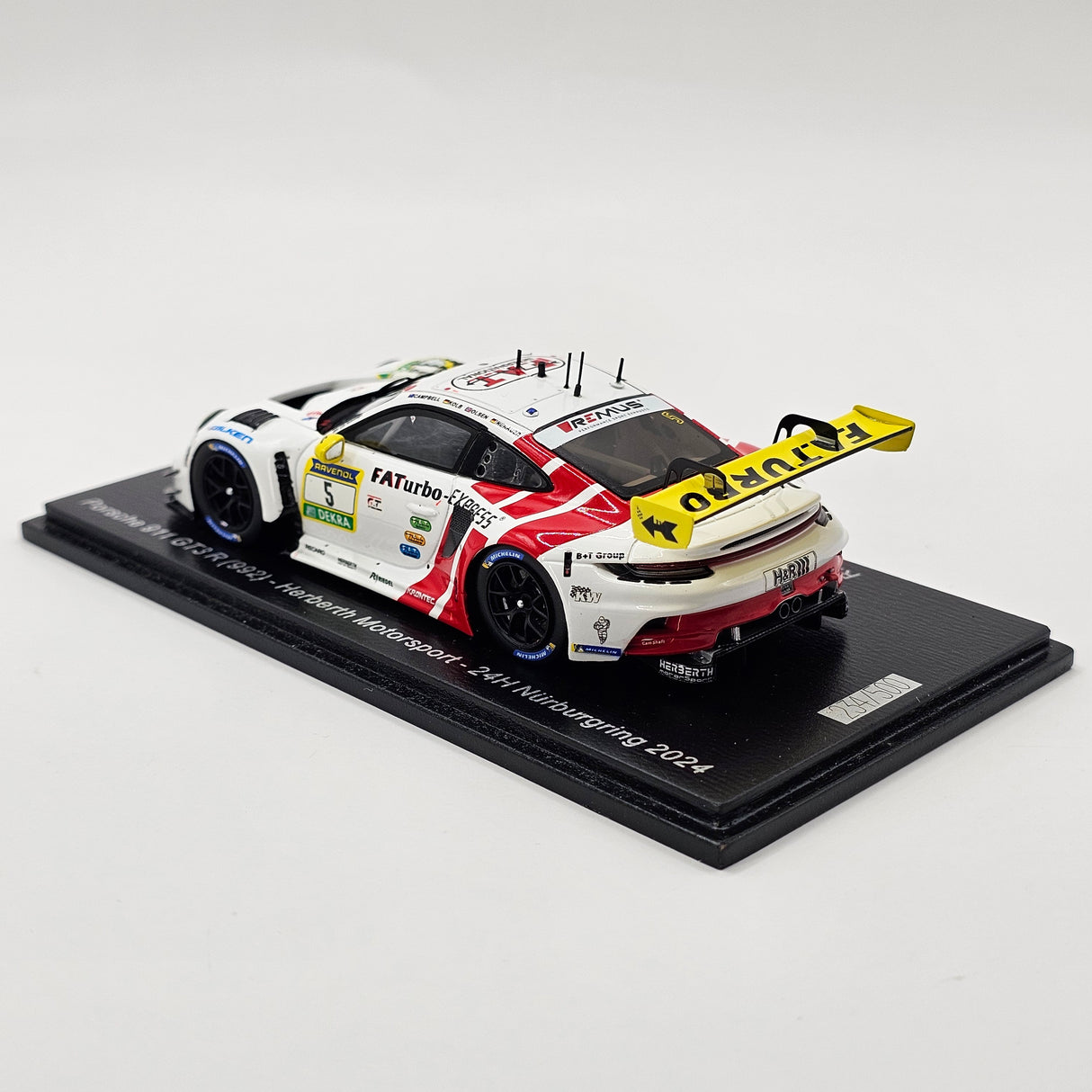Spark Porsche 911 GT3 R #5 Herberth Motorsport 24Hrs Nurburgring 2024 1/43 Scale