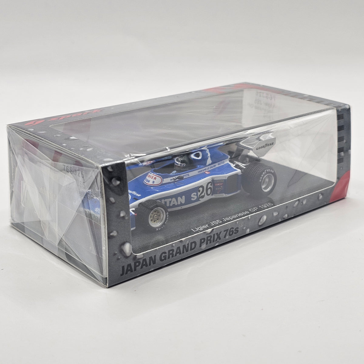 Spark Ligier JS5 #26 Jacques Laffite 1976 Japanese F1 Grand Prix 1/43 Scale