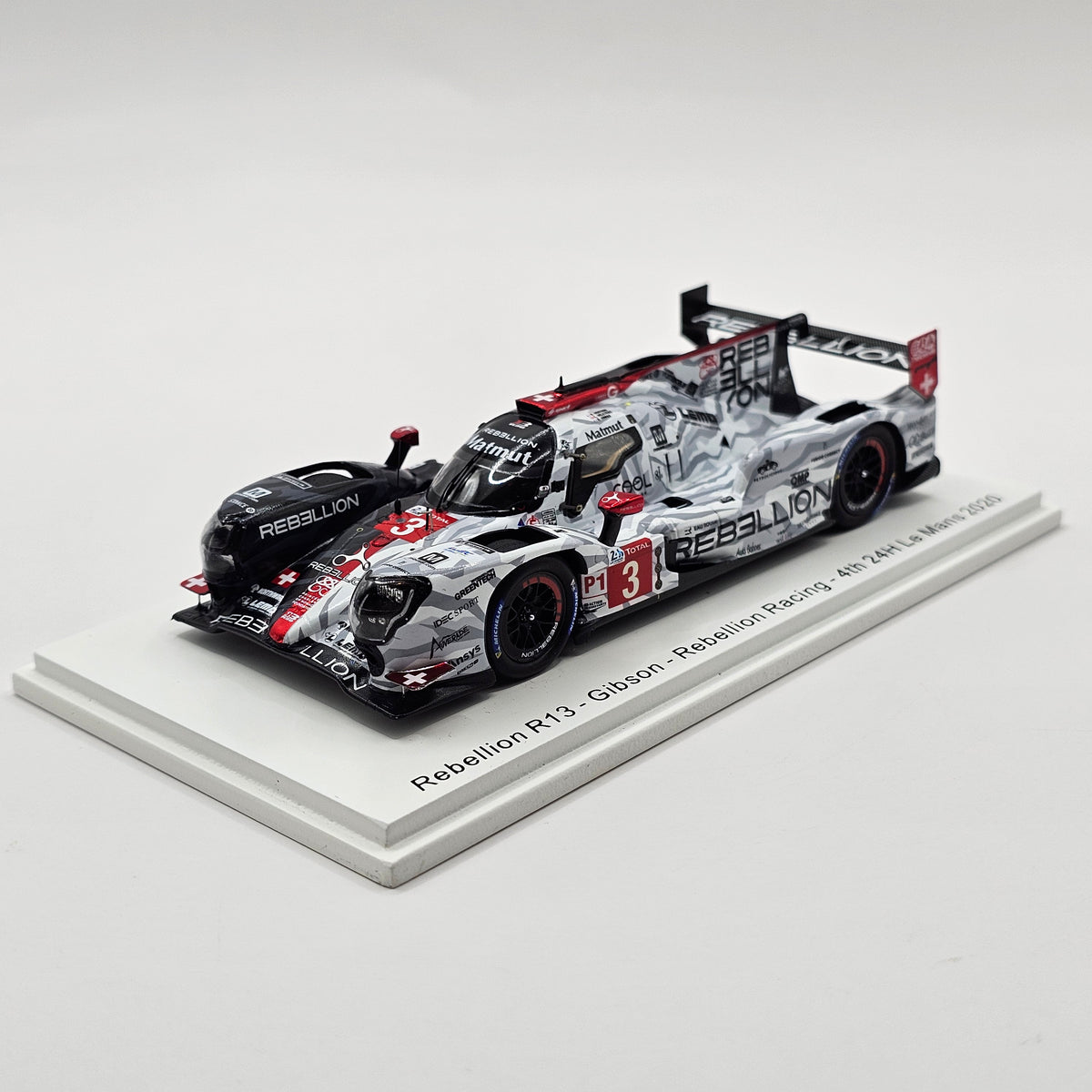Motor R13 Spark Rebellion R13 #3 Rebellion Racing 24Hrs Le Mans 2020 1/43 Scale