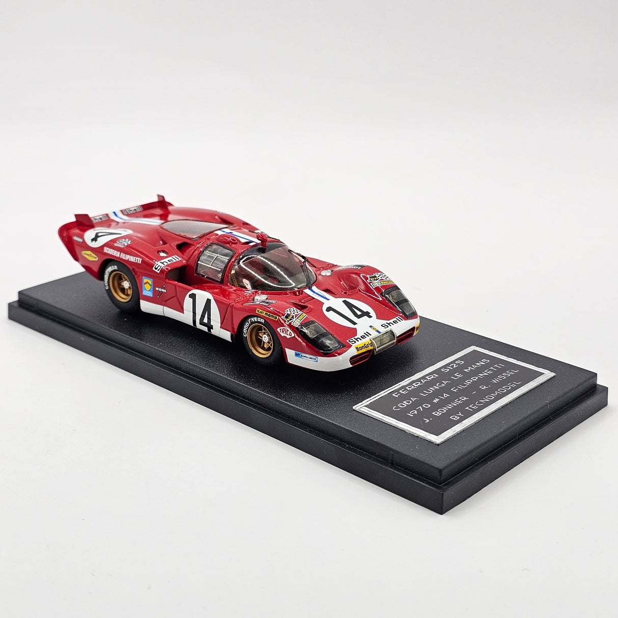 Tecnomodel Ferrari 512S #14 Scuderia Filipinetti 24Hrs Le Mans 1970 1/43 Scale