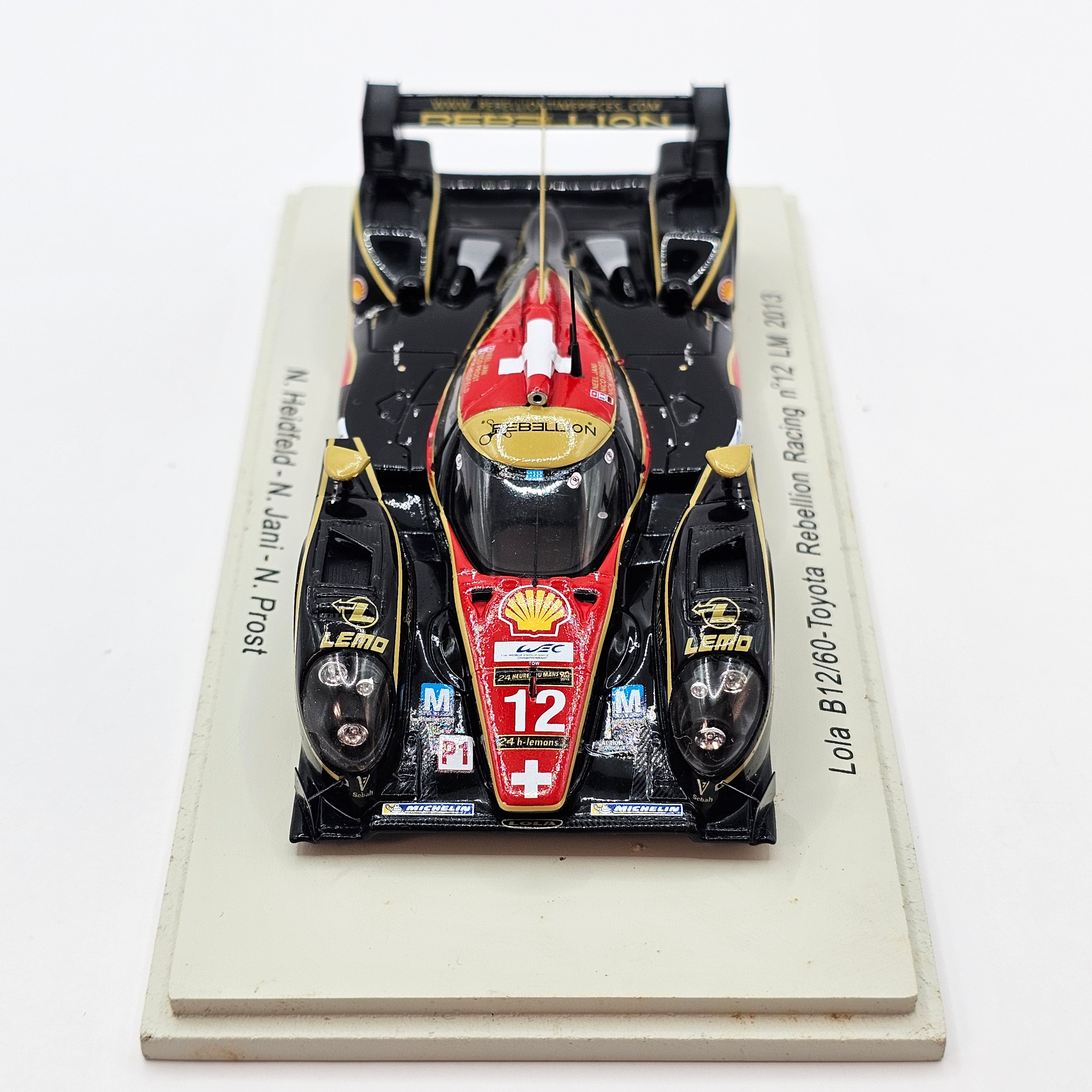 Spark Lola B12/60 Toyota #12 Rebellion Racing Le Mans 2013 1/43 Scale