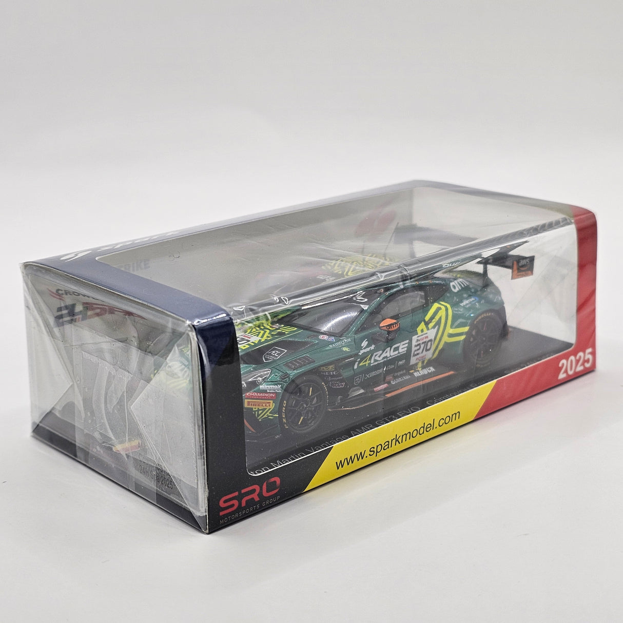 Spark Aston Martin Vantage AMR GT3 EVO #270 Comtoyou Racing 24Hrs Spa 2025 1/43 Scale