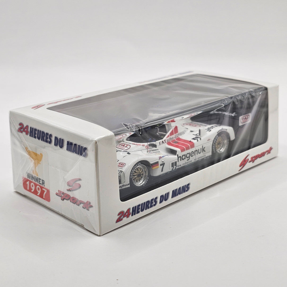 Spark TWR Porsche WSC-95 #7 Joest Racing 24Hrs Le Mans 1997 Winner 1/43 Scale