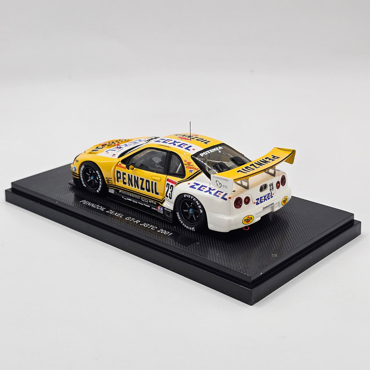 EBBRO P4 Nissan Skyline R34 GT-R #23 Pennzoil Zexel JGTC GT500 2001 1/43 Scale