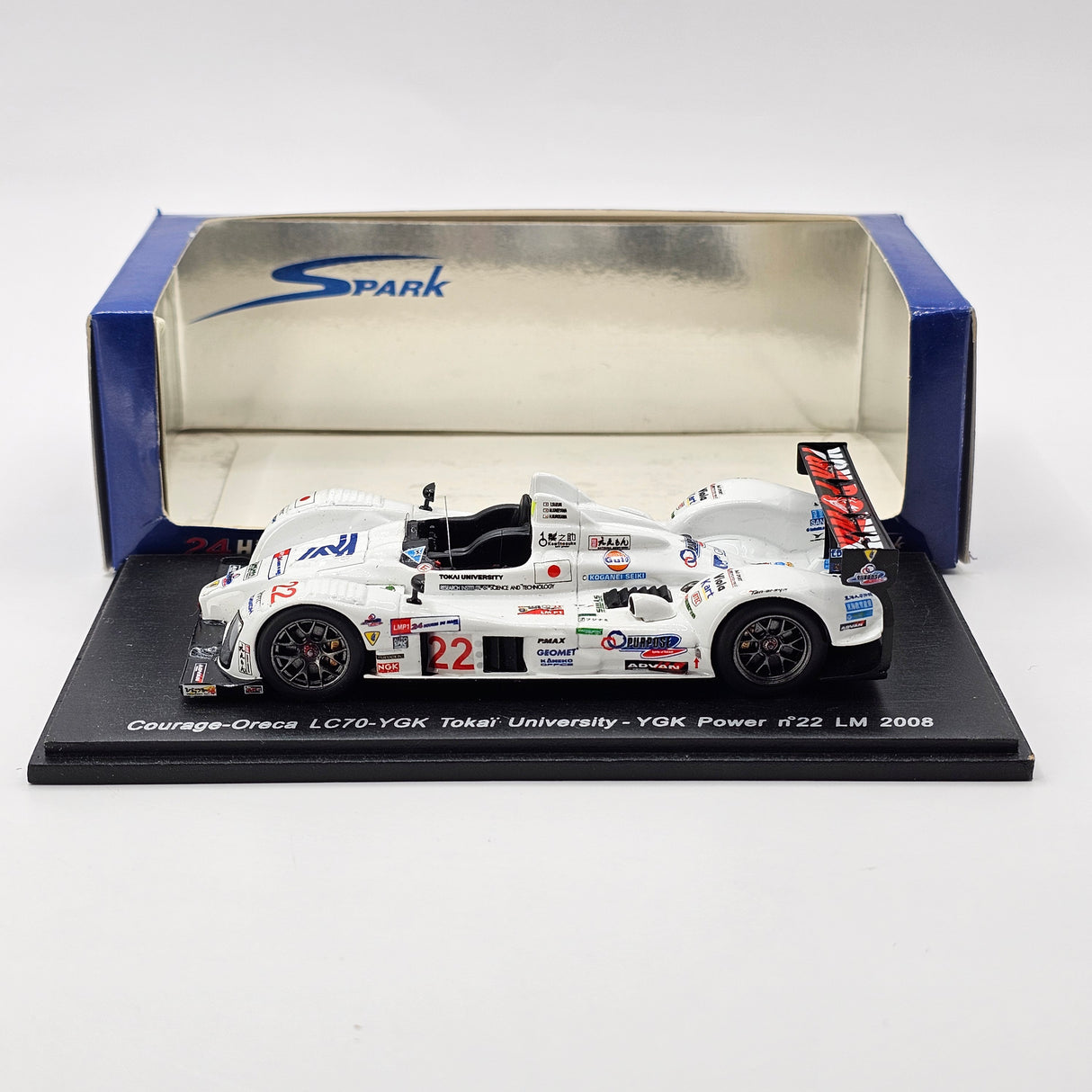 Spark Courage-Oreca LC70 #22 Tōkai University 24Hrs Le Mans 2008 1/43 Scale S1478