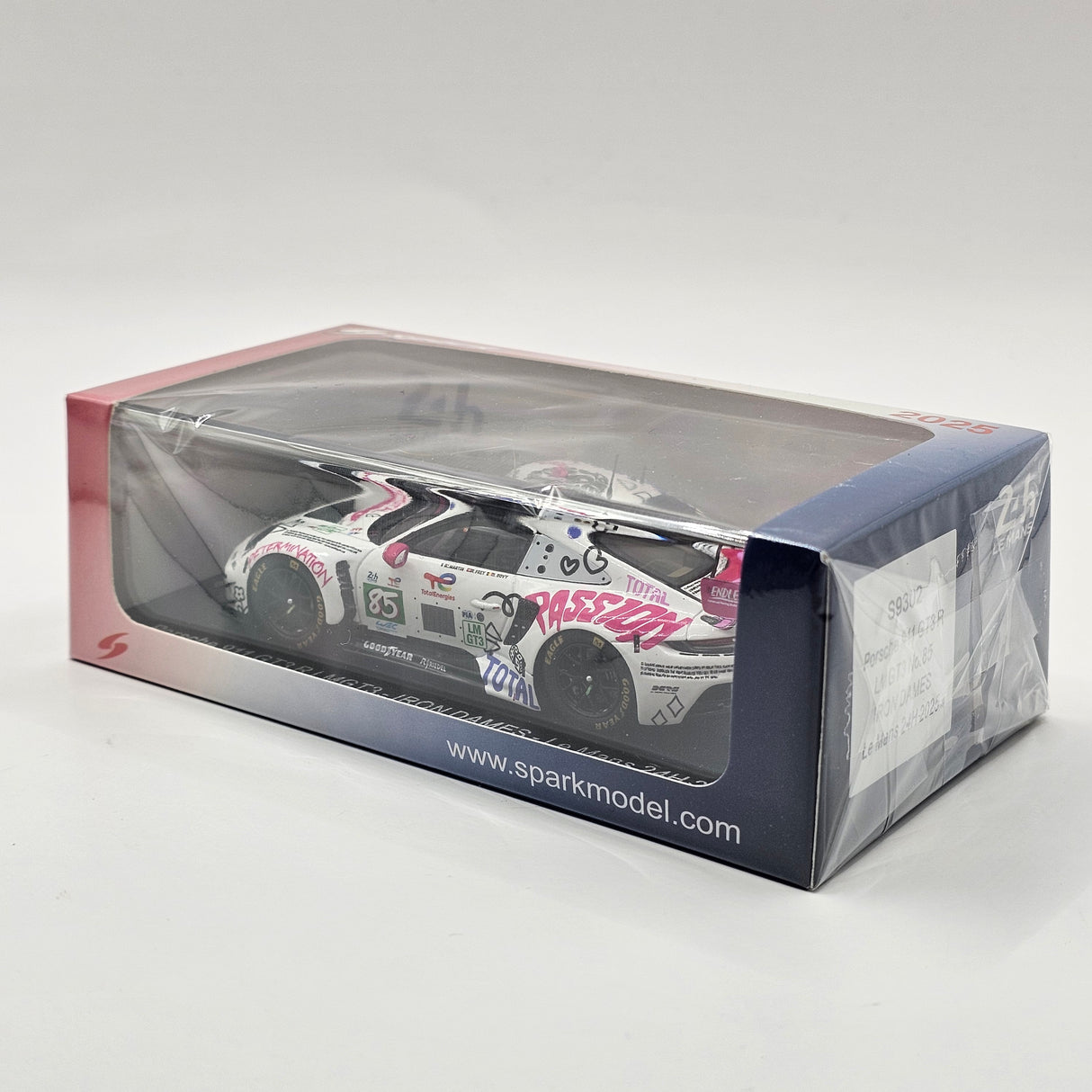 Spark Porsche 911 GT3 R LMGT3 #85 Iron Dames 24 Hours of Le Mans 2025 1/43 Scale S9302