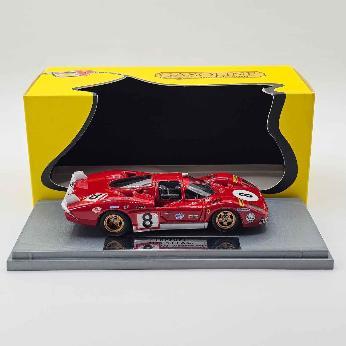 BBR Gasoline Ferrari 512S #8 SpA Ferrari SEFAC 24Hrs Le Mans 1970 1/43 Scale