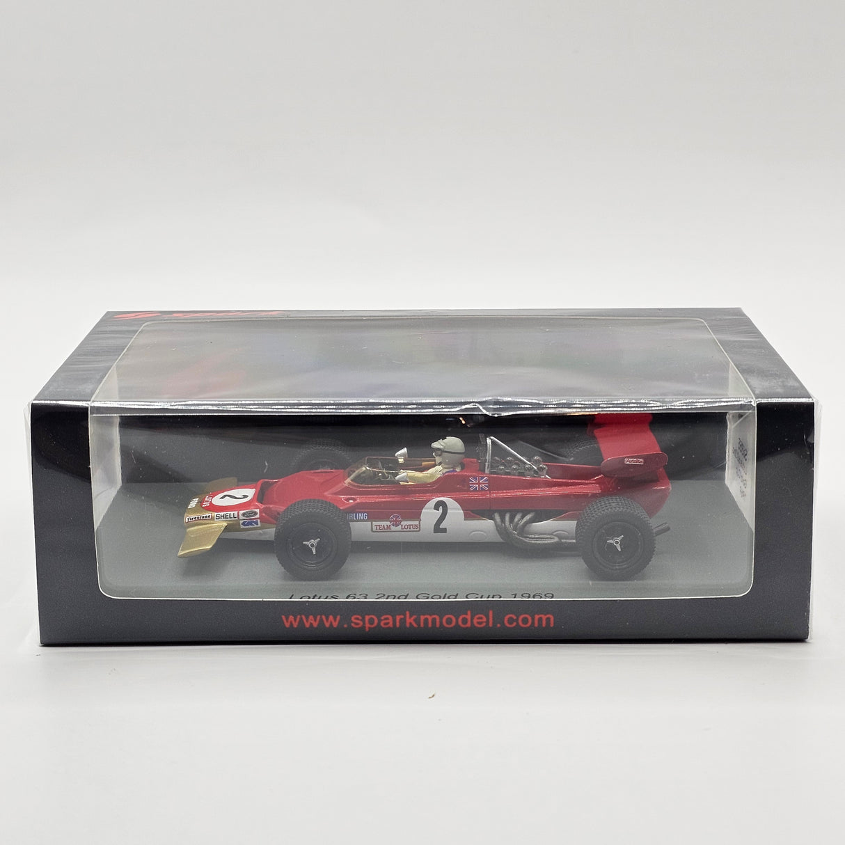 Spark Lotus 63 #2 Jochen Rindt 2nd Gold Cup 1969 1/43 Scale S6355