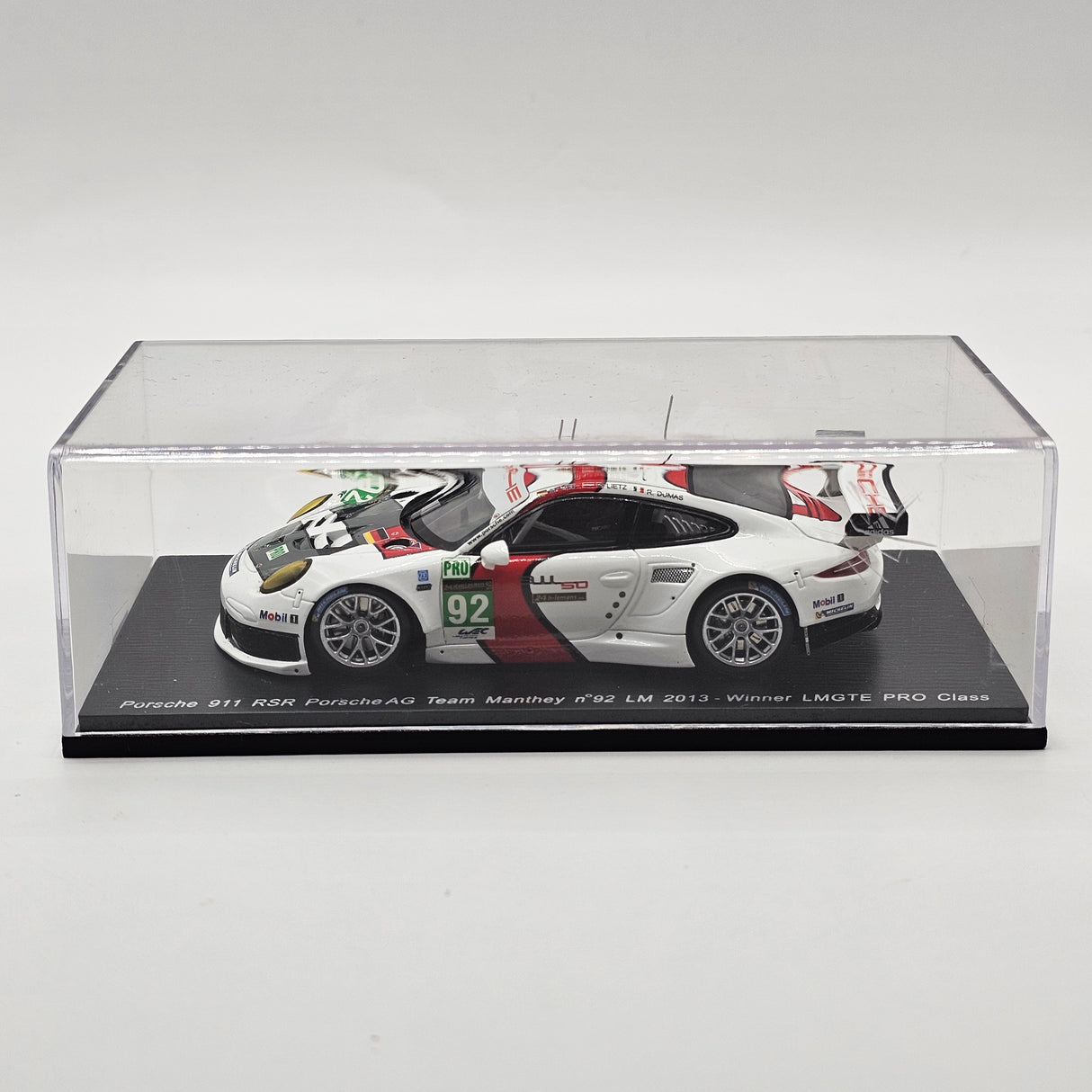 Spark Porsche 911 RSR #92 Team Manthey 2013 24Hrs Le Mans GTE Pro Win 1/43 Scale