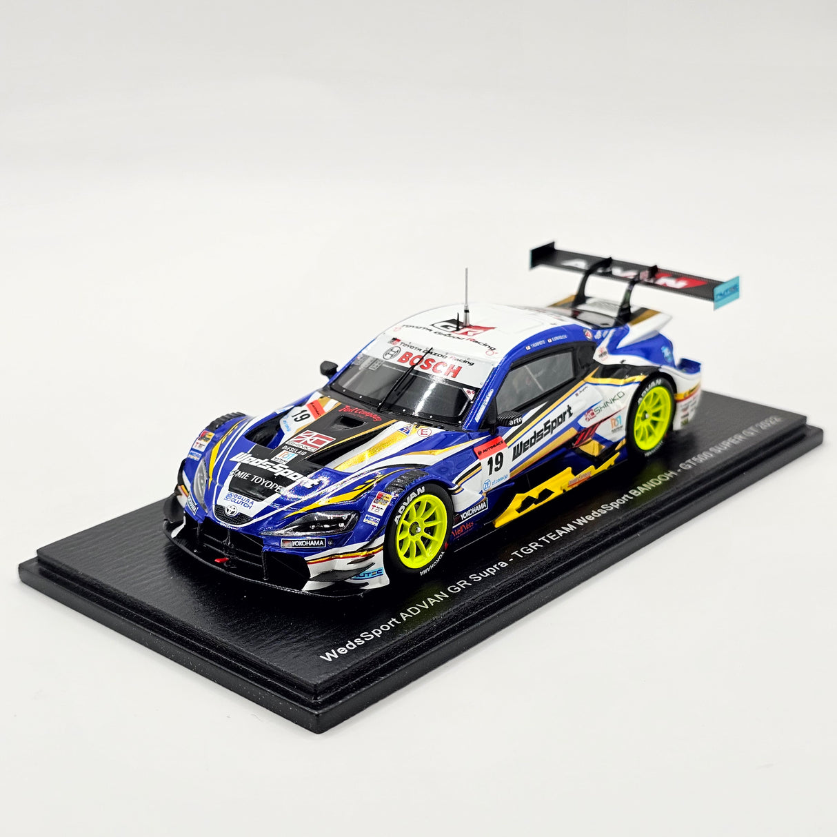 Spark Toyota GR Supra GT500 #19 WedsSport Bandoh Super GT 2022 1/43 Scale