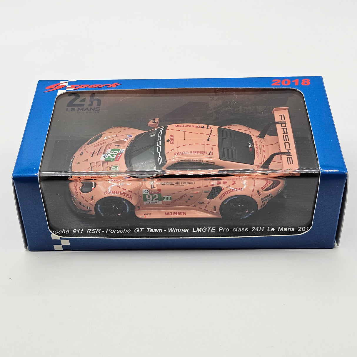 Spark Porsche 911 RSR #92 Porsche GT Team 24Hrs Le Mans 2018 1/43 Scale S7033