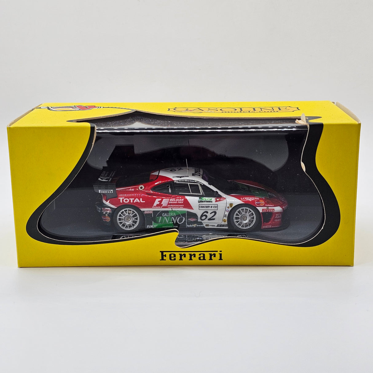 BBR Gasoline Ferrari 360 Modena GTC #62 G.P.C 24Hrs Spa 2004 1/43 Scale